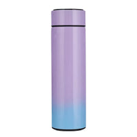 1Pc 500ML Smart Insulation Stainless Steel Colorful Cup Mini Thermos Cup Water Bottle Led Digital Temperature Display Thermos