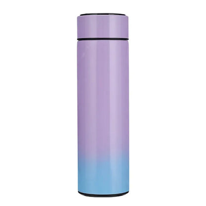 1Pc 500ML Smart Insulation Stainless Steel Colorful Cup Mini Thermos Cup Water Bottle Led Digital Temperature Display Thermos