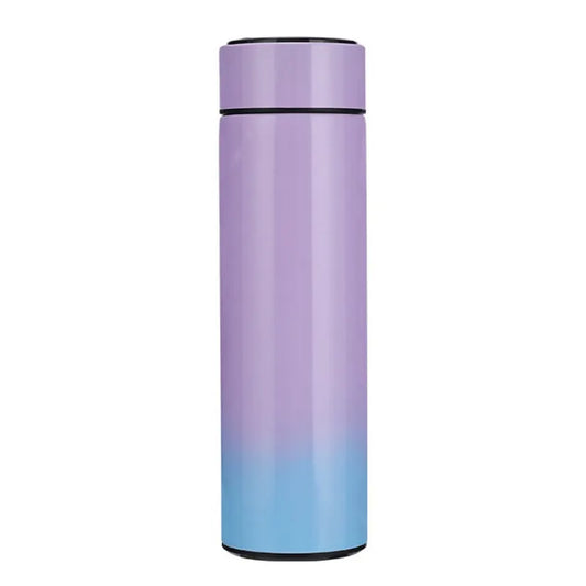 1Pc 500ML Smart Insulation Stainless Steel Colorful Cup Mini Thermos Cup Water Bottle Led Digital Temperature Display Thermos