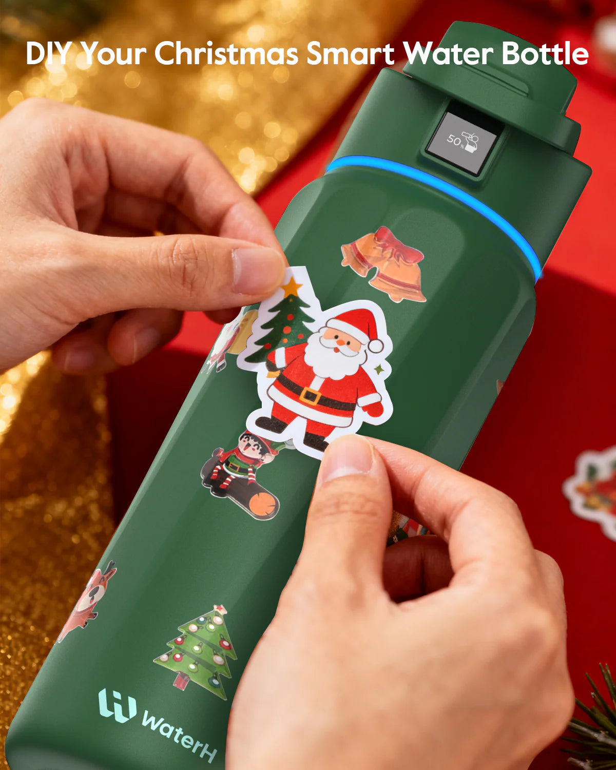 Waterh Boost Smart Water Bottle: 32 Oz Hydration Tracker with APP & Insulation