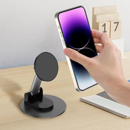 Phone Stand for Desk Adjustable Foldable Desktop Cell Phone Holder Stand Magnetic Desk Tablet Stand for Phone Reader Cell Phone