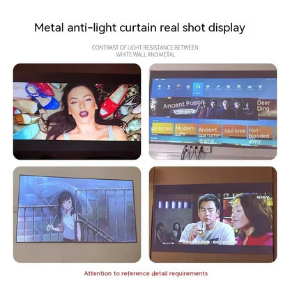 Portable Projector Screen High Brightness 16:9 Home Projector anti Light Portable Projector Curtain 100 120 Inch for Home Beamer