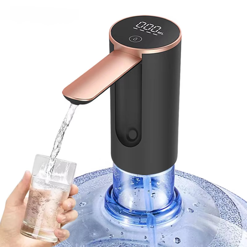 Electric Water Pump Water Dispenser Household Foldable Barreled Water Smart Water Bottle Pump Kitchen Chargeable Suction Device
