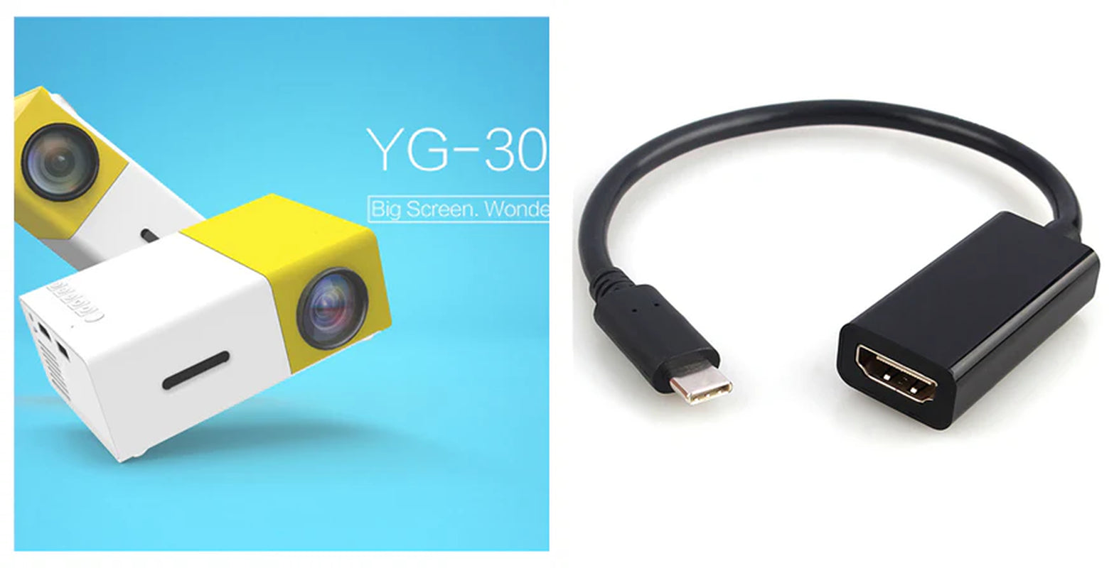 Compact HD 1080P Portable Projector