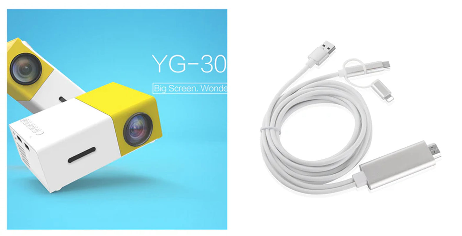 Compact HD 1080P Portable Projector