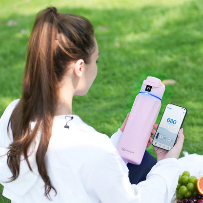 Waterh Boost Smart Water Bottle: 32 Oz Hydration Tracker with APP & Insulation
