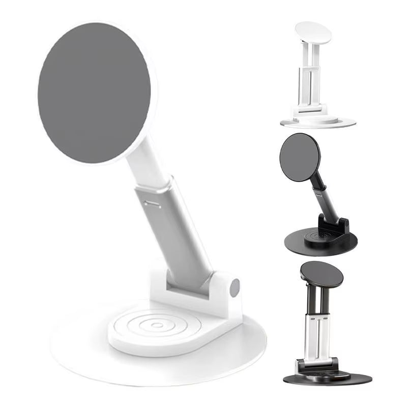 Phone Stand for Desk Adjustable Foldable Desktop Cell Phone Holder Stand Magnetic Desk Tablet Stand for Phone Reader Cell Phone