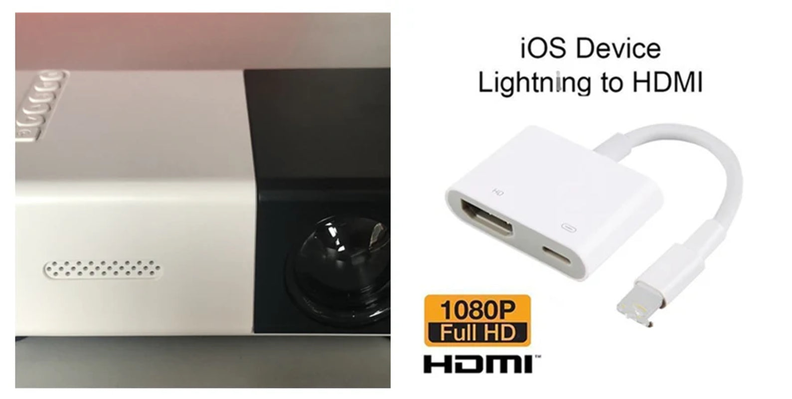 Compact HD 1080P Portable Projector