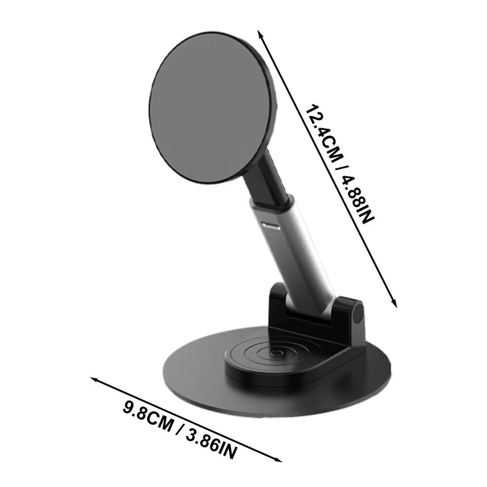Phone Stand for Desk Adjustable Foldable Desktop Cell Phone Holder Stand Magnetic Desk Tablet Stand for Phone Reader Cell Phone