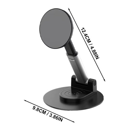 Phone Stand for Desk Adjustable Foldable Desktop Cell Phone Holder Stand Magnetic Desk Tablet Stand for Phone Reader Cell Phone