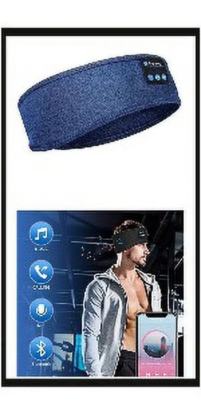 Over-Ear Headphones Wireless Bluetooth Headphones ,Bluetooth Sports Headband, Sleep Headphones for Running, Sleeping, Yoga, Workout, Meditation and More